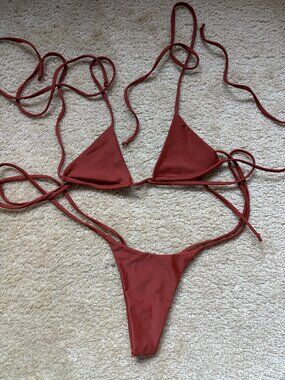 Like New MSM Mirabelle Bikini  - Burnt orange, Size S